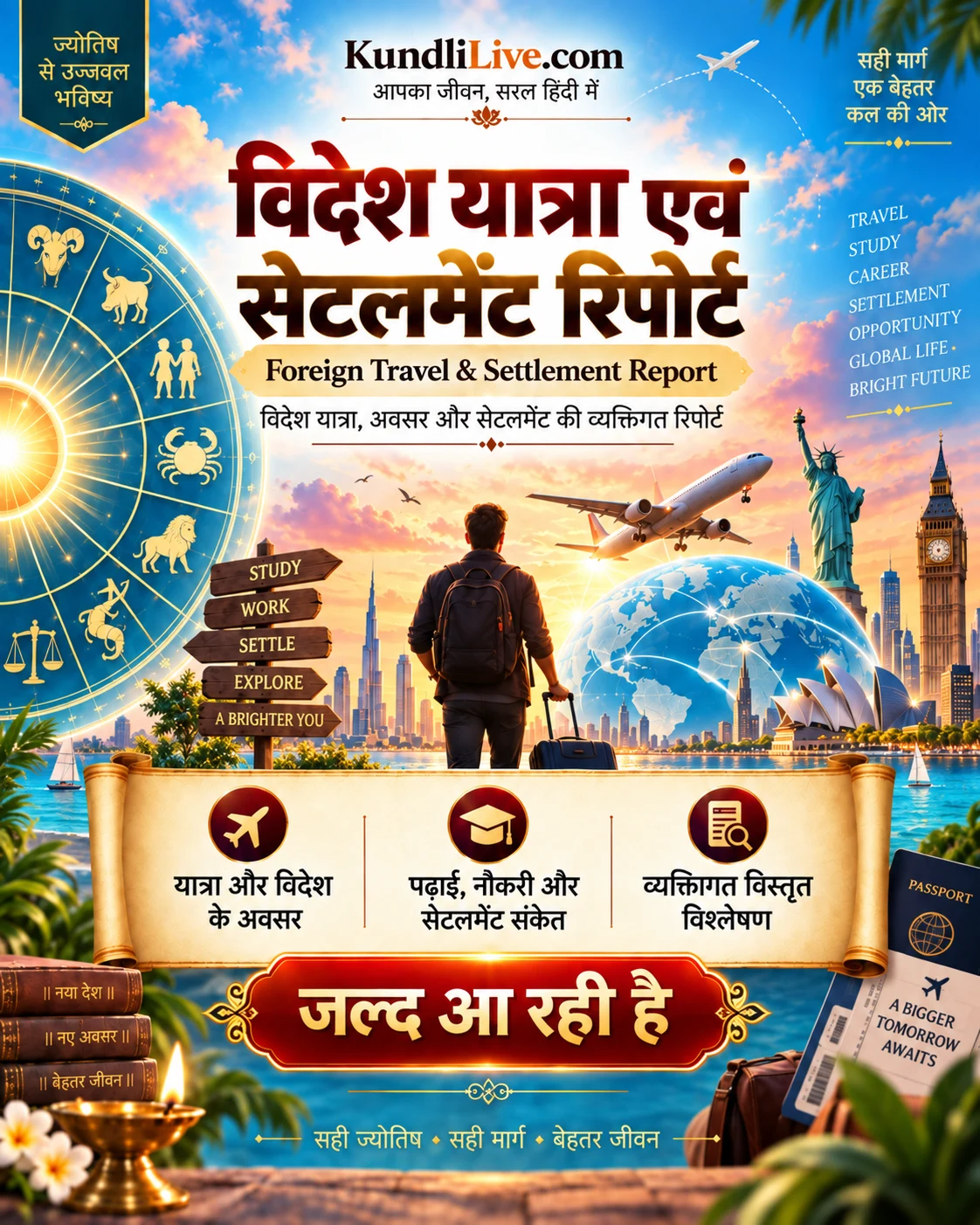 विदेश यात्रा एवं सेटलमेंट रिपोर्ट